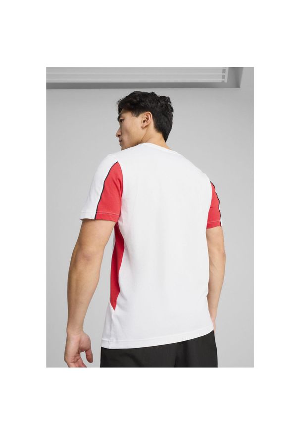 Puma - Męska koszulka AC Milan ftblARCHIVE PUMA White For All Time Red. Kolor: biały, czerwony, wielokolorowy. Materiał: guma. Wzór: nadruk