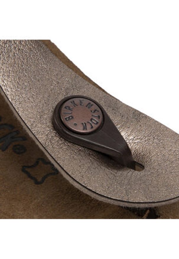Birkenstock Japonki Gizeh Bs 1016145 Brązowy. Kolor: brązowy. Materiał: skóra
