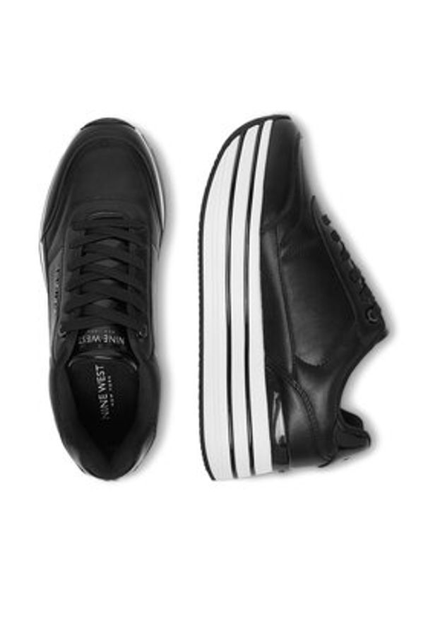 Nine West Sneakersy CEO-AW25-3C201 Czarny. Kolor: czarny. Materiał: materiał