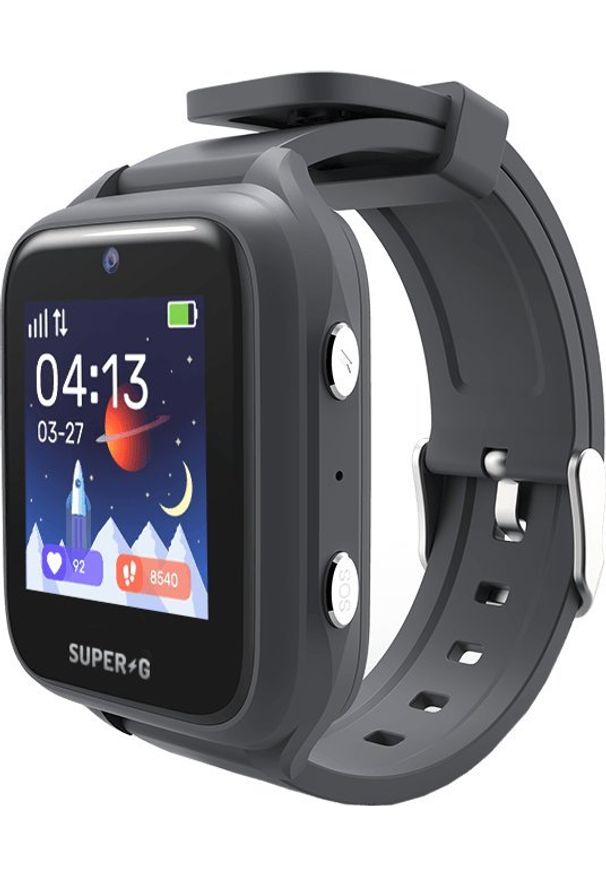 Smartwatch Gudrutis Super-G Active Pro Grafitowy (4779042591208). Rodzaj zegarka: smartwatch. Kolor: szary