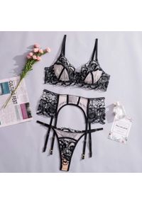 Intica - Komplet bielizny z koronkowym wykończeniem na romantyczne wieczory Theresa. Kolor: czarny. Materiał: koronka #1