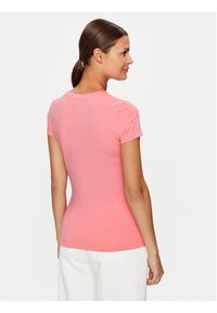 Guess T-Shirt W3YI36 J1314 Różowy Slim Fit. Kolor: różowy. Materiał: bawełna #3