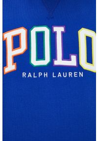 Polo Ralph Lauren bluza męska kolor niebieski z aplikacją. Typ kołnierza: polo. Kolor: niebieski. Materiał: dzianina. Wzór: aplikacja #6