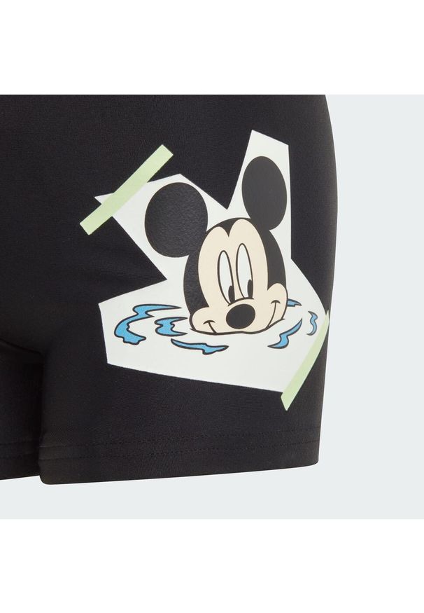 Adidas - Bokserki adidas x Disney Mickey Mouse Swim. Kolor: zielony, czarny, wielokolorowy. Materiał: materiał. Wzór: motyw z bajki