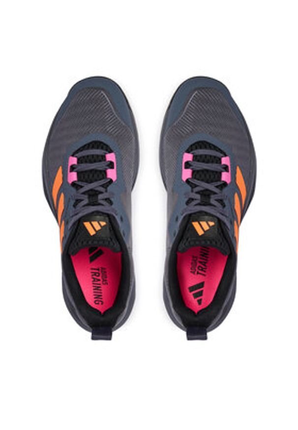 Adidas - adidas Buty na siłownię Rapidmove 2 JQ1457 Szary. Kolor: szary. Materiał: materiał. Sport: fitness