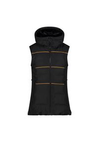 Kurtka bezrękawnik zapinana na zamek damska CMP. Kolor: czarny. Długość rękawa: bez rękawów. Sezon: zima #1