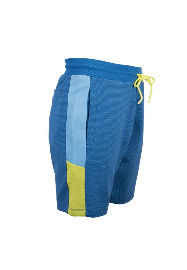 Bikkembergs Szorty | C 1 85C FS M B072 | Mężczyzna | Niebieski. Okazja: na co dzień. Kolor: niebieski. Materiał: bawełna, elastan. Wzór: nadruk. Styl: casual