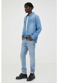 G-Star RAW - G-Star Raw jeansy męskie kolor niebieski. Kolor: niebieski #1