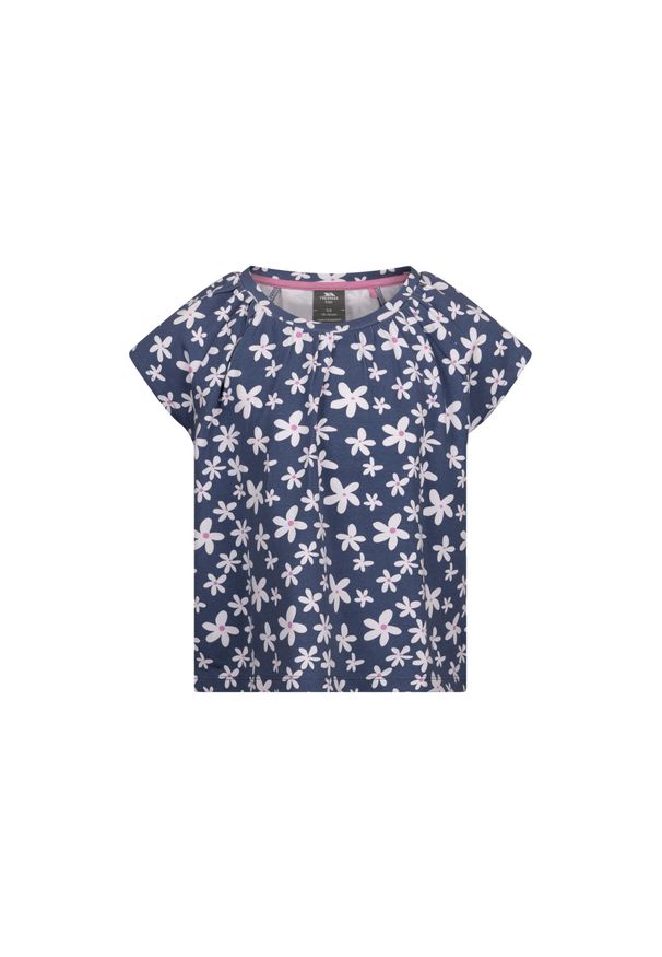 TRESPASS - T-shirt Dla Dziewczynki Kwiaty Josey. Kolor: niebieski. Wzór: kwiaty