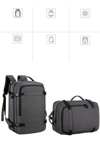 Tomtoc - PLECAK NA LAPTOPA BIZNESOWY Plecak Wielofunkcyjny Do Samolotu PODRÓŻNY. Styl: biznesowy