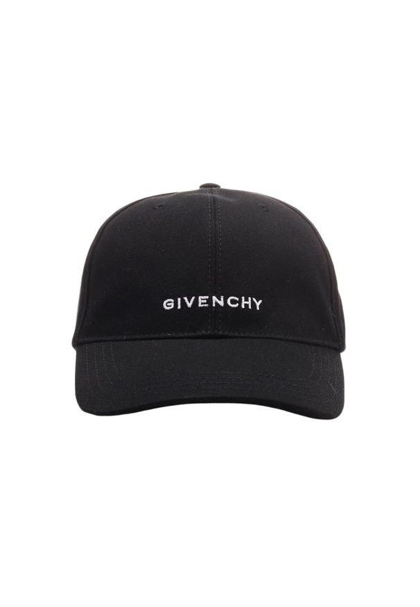 Givenchy - GIVENCHY Czarna czapka z daszkiem Curved. Kolor: czarny
