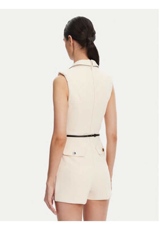 Elisabetta Franchi Kombinezon TU-T45-51E2 Beżowy Regular Fit. Kolor: beżowy. Materiał: syntetyk