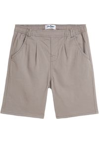 bonprix - Bermudy chłopięce chino, Loose Fit. Kolor: szary