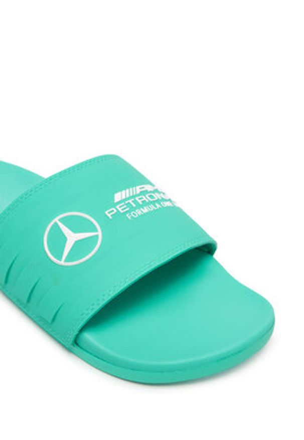 Adidas - adidas Klapki Mercedes - AMG Petronas Formula One Team adilette JR1071 Turkusowy. Kolor: turkusowy