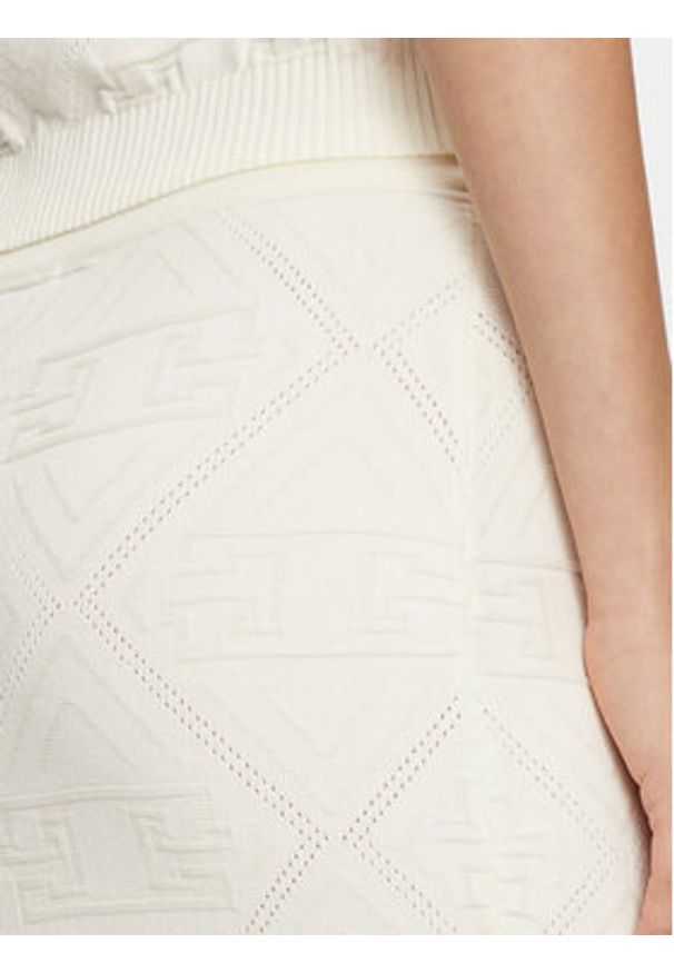 Gaudi Spódnica ołówkowa 421FD73001 Écru Slim Fit. Materiał: wiskoza