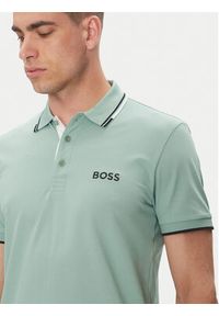BOSS Polo Paddy Pro 50469102 Zielony Regular Fit. Typ kołnierza: polo. Kolor: zielony. Materiał: syntetyk #5