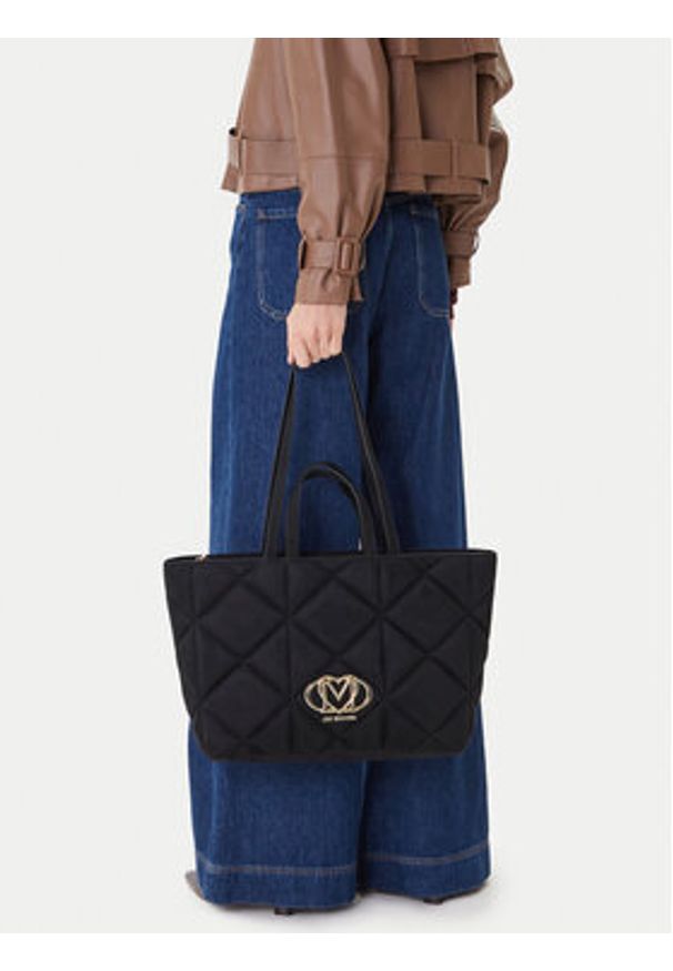 Love Moschino - LOVE MOSCHINO Torebka JC4397PP0NKE0000 Czarny. Kolor: czarny