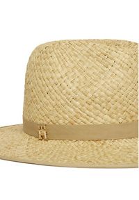 TOMMY HILFIGER - Tommy Hilfiger Kapelusz Premium Beach Fedora AW0AW17135 Beżowy. Kolor: beżowy #3