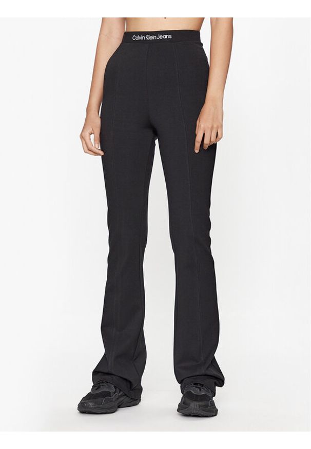 Calvin Klein Jeans Spodnie materiałowe Milano J20J221917 Czarny Regular Fit. Kolor: czarny. Materiał: materiał, syntetyk