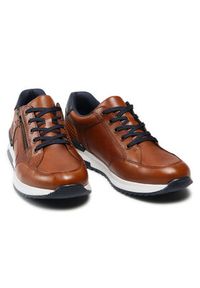 Rieker Sneakersy 16128-24 Brązowy. Kolor: brązowy. Materiał: skóra #4