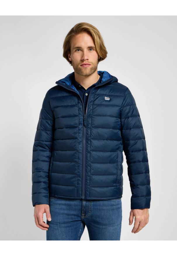 Lee - MESKA KURTKA LEE LIGHT PUFFER JKT RIVET NAVY 112355676