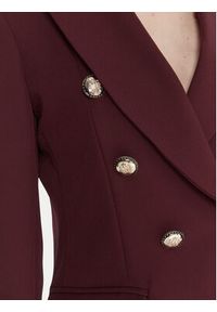 Maryley Marynarka 25IB139/43BU Bordowy Regular Fit. Kolor: czerwony. Materiał: syntetyk #4