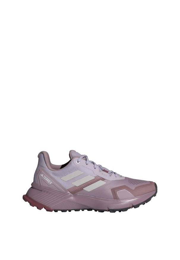 Adidas - Buty Terrex Soulstride Trail Running. Kolor: czerwony, różowy, fioletowy, szary, wielokolorowy, brązowy. Materiał: materiał. Model: Adidas Terrex. Sport: bieganie