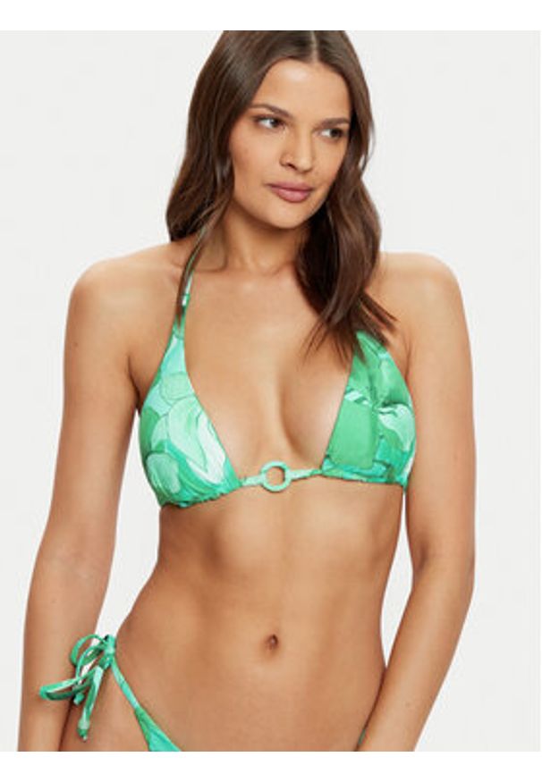Seafolly Góra od bikini Secret Garden 31412-220 Zielony. Kolor: zielony. Materiał: syntetyk