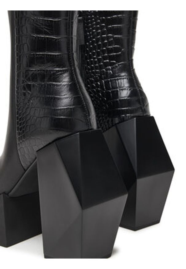 United Nude Botki Stage Boot 1075384927 Czarny. Kolor: czarny. Materiał: skóra