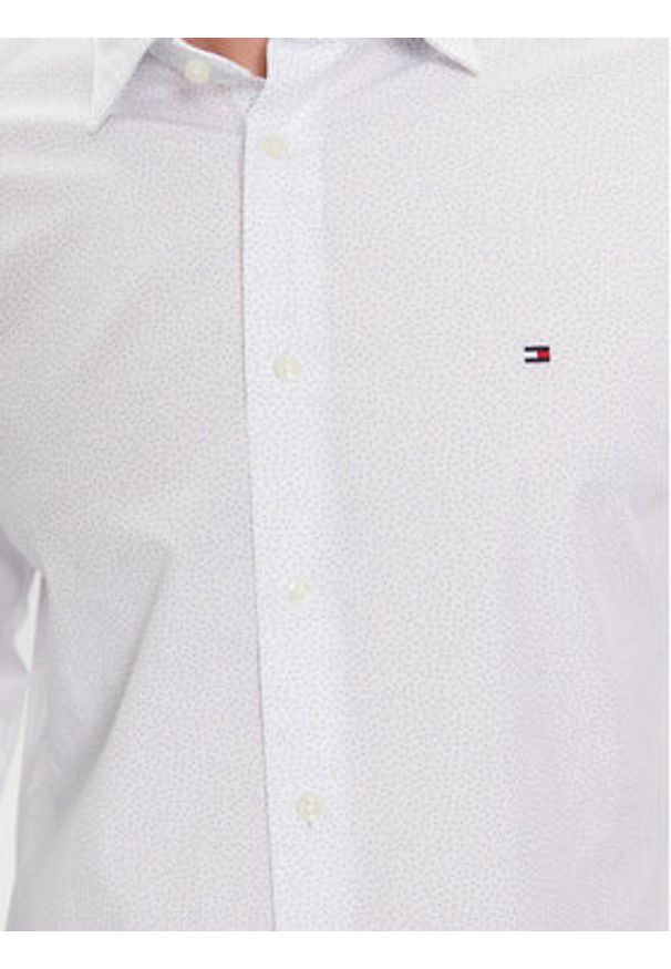 TOMMY HILFIGER - Tommy Hilfiger Koszula MW0MW34018 Biały Regular Fit. Kolor: biały. Materiał: bawełna