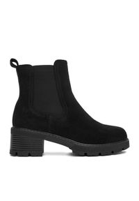 DeeZee Botki V2222-1 Czarny. Kolor: czarny. Materiał: materiał