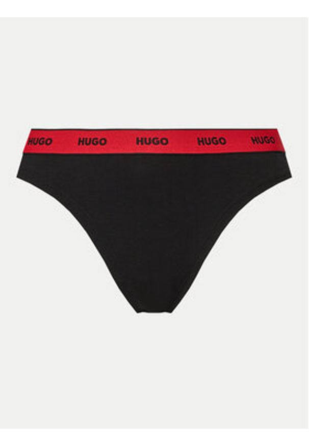 Hugo Komplet 3 par stringów 50480150 Kolorowy. Materiał: bawełna. Wzór: kolorowy