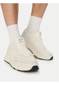 Armani Exchange Sneakersy XM002635 AF19388 M0107 Écru. Kolor: kremowy. Materiał: skóra #3