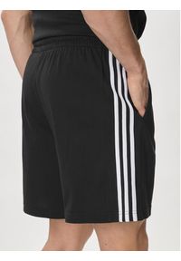 Adidas - adidas Szorty sportowe Essentials 3-Stripes Shorts IC9378 Czarny Regular Fit. Kolor: czarny. Materiał: bawełna. Styl: sportowy #5