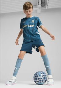 Puma - Młodzieżowe szorty Olympique Marsylia 24/25 PUMA Ocean Tropic Bold Blue. Kolor: niebieski. Sport: piłka nożna
