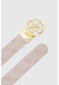 Guess - GUESS Różowy pasek damski Noelle H35, Rozmiar M. Kolor: różowy #2