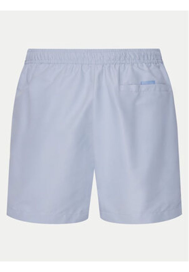 Calvin Klein Swimwear Szorty kąpielowe KM0KM01166 Niebieski Regular Fit. Kolor: niebieski. Materiał: syntetyk