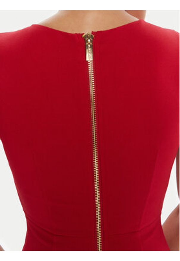 Marciano Guess Sukienka koktajlowa 5YGK30 7160A Czerwony Slim Fit. Kolor: czerwony. Materiał: syntetyk, wiskoza. Styl: wizytowy