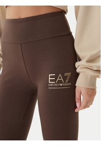 EA7 Emporio Armani Legginsy 7W000426 AF12484 U6063 Brązowy Slim Fit. Kolor: brązowy. Materiał: bawełna #5