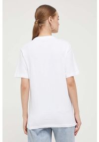 Converse t-shirt bawełniany kolor biały. Kolor: biały. Materiał: bawełna. Styl: klasyczny #3