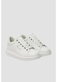 Karl Lagerfeld - KARL LAGERFELD Białe sneakersy damskie KAPRI Rhinestone Karl Trim, Rozmiar 39. Okazja: na co dzień. Kolor: biały. Wzór: aplikacja #2
