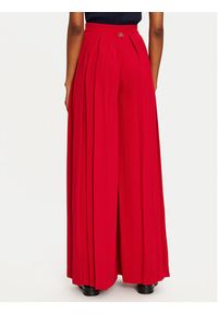 TwinSet - TWINSET Spodnie palazzo 242TT2172 Czerwony Wide Leg. Kolor: czerwony. Materiał: syntetyk #5