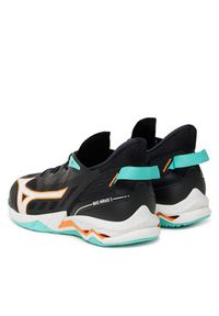 Mizuno Buty halowe Wave Phantom 4 X1GA2350 Czarny. Kolor: czarny. Materiał: skóra. Model: Mizuno Wave