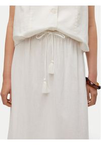 Vero Moda Spódnica maxi Pretty 10311167 Biały Regular Fit. Kolor: biały. Materiał: bawełna #3