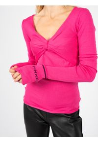 Pinko Sweter "Lattina" | 100735 A0K0 | Lattina | Kobieta | Różowy. Kolor: różowy. Materiał: poliester, wiskoza, poliamid #3