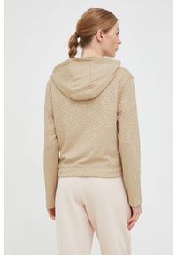 Guess bluza damska kolor brązowy z kapturem wzorzysta. Okazja: na co dzień. Typ kołnierza: kaptur. Kolor: brązowy. Styl: casual #2