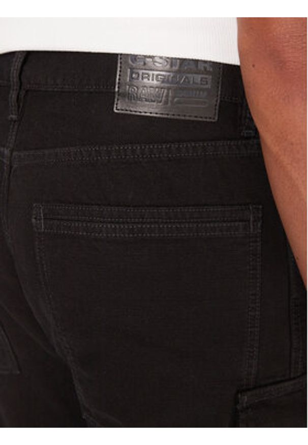 G-Star RAW - G-Star Raw Spodnie materiałowe Contor 3D D27049-D491 Czarny Regular Fit. Kolor: czarny. Materiał: bawełna