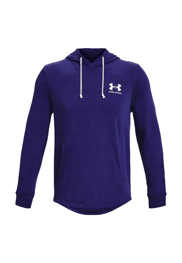 Under Armour - Męska Bluza Z Kapturem Rival Terry. Typ kołnierza: kaptur. Kolor: niebieski