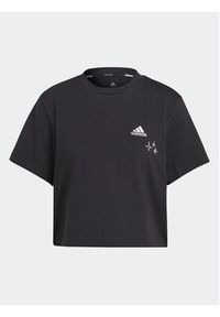 Adidas - adidas T-Shirt IJ8743 Czarny Loose Fit. Kolor: czarny. Materiał: bawełna #2