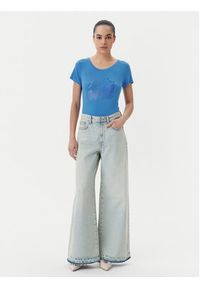 Liu Jo Beachwear T-Shirt VA5157 JS360 Niebieski Regular Fit. Kolor: niebieski. Materiał: wiskoza #4